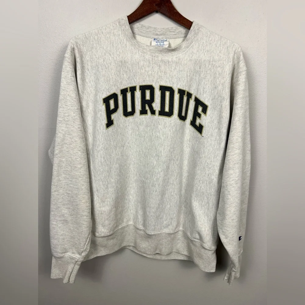 Vintage Champion Purdue Reverse Weave Sweatshirt – Size M - Picture 3 of 12